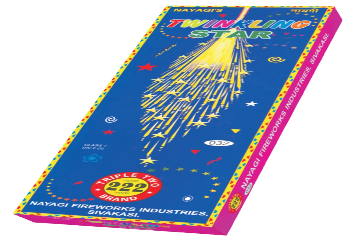 Twinkling Stars traditional Sivakasi crackers with colourful sparkling effects by Nayagi Fireworks