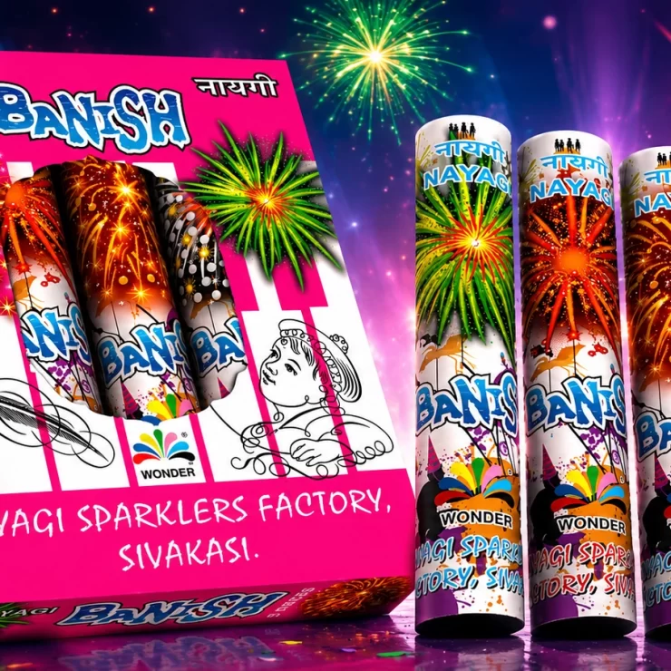 Fancy Crackers colour blast Sivakasi fireworks with bright sparkling effects by Nayagi Fireworks
