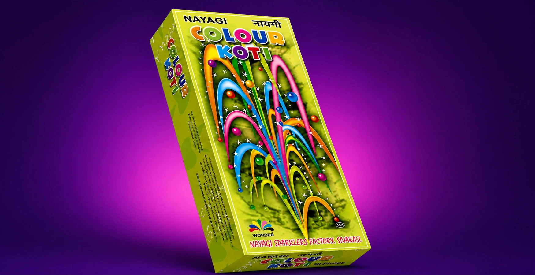 Traditional Flower Pots Sivakasi crackers with colourful sparkling fountain effect by Nayagi Fireworks