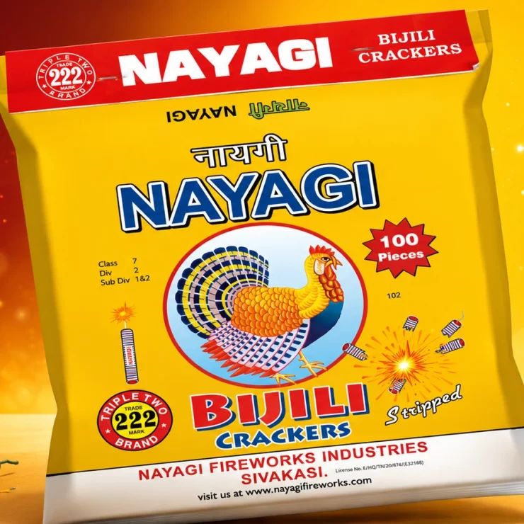 Traditional Bijili Sivakasi sound crackers by Nayagi Fireworks for Diwali celebrations