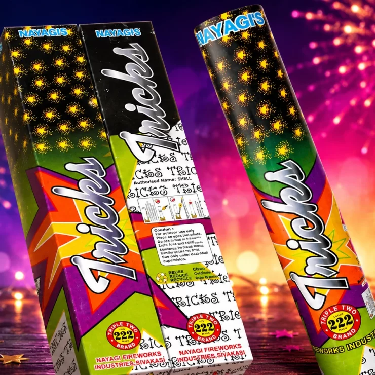 Chotta Fancy aerial novelty Sivakasi fireworks with colourful sky spark effects by Nayagi Fireworks